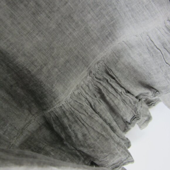 Unbranded Womens Small Washed Gray Flare Layered Skirt Lace Ruffle Bohemian - Picture 5 of 10